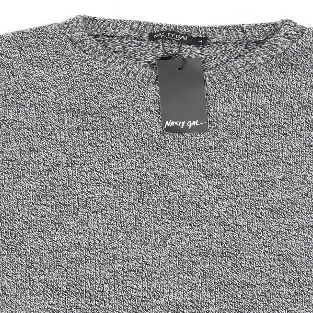 nastygal Womens Grey   Pullover Jumper Size L