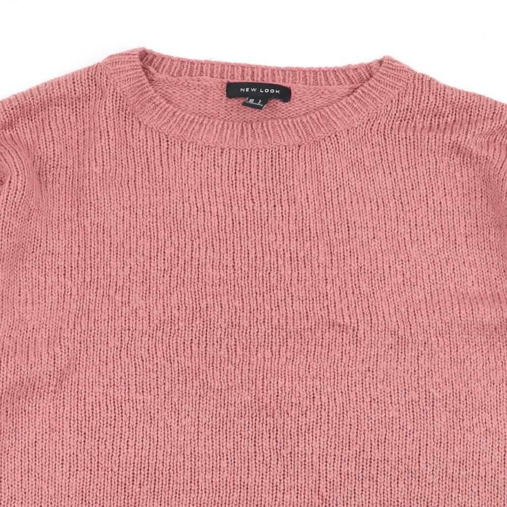 New Look Womens Pink   Pullover Jumper Size L