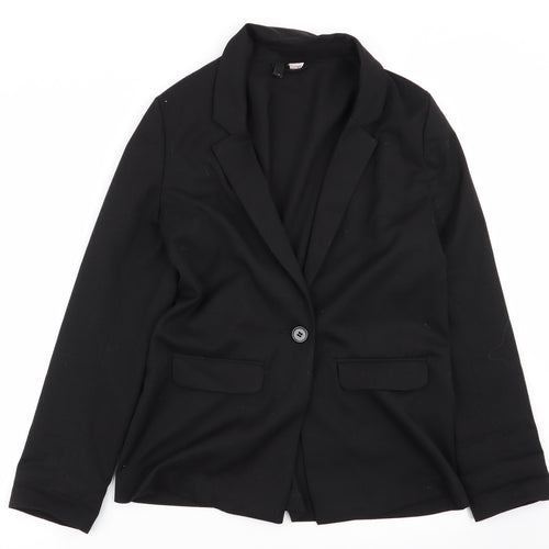 H&M Womens Black   Jacket Blazer Size 12