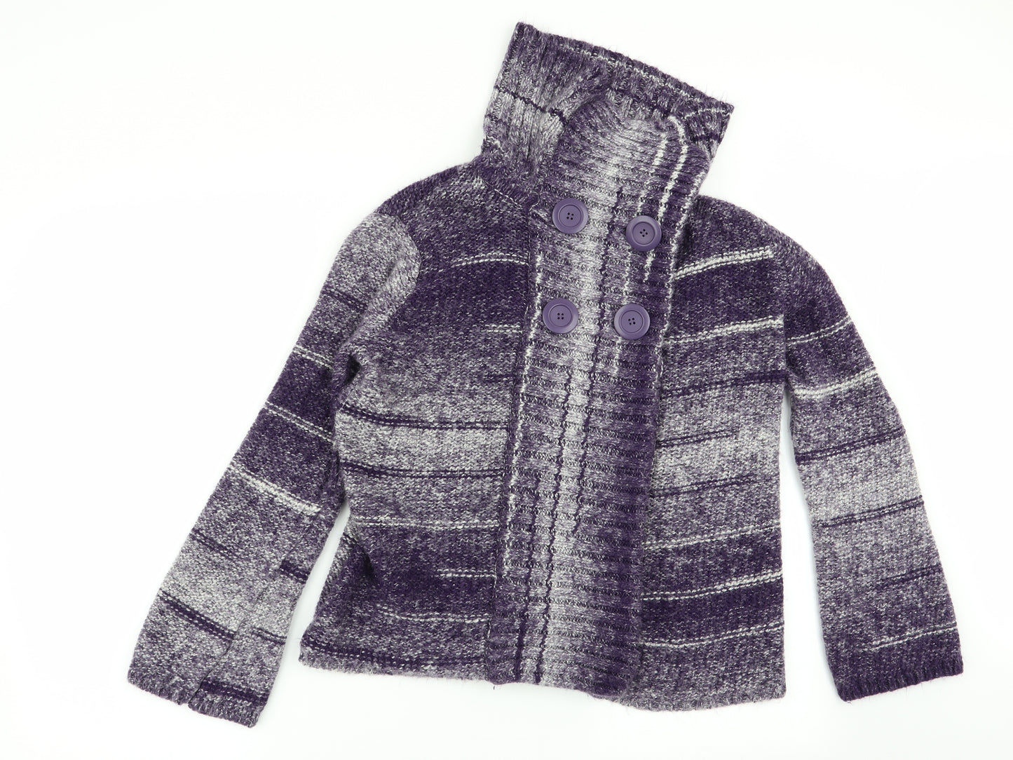 fabrizio Mens Multicoloured Striped  Cardigan Jumper Size L