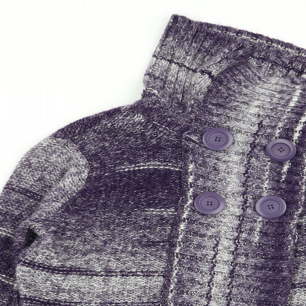 fabrizio Mens Multicoloured Striped  Cardigan Jumper Size L