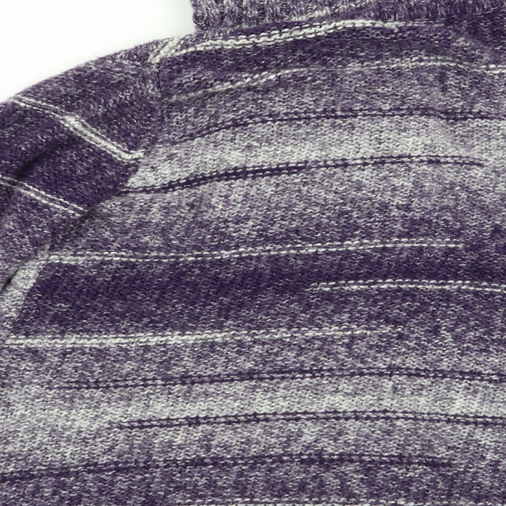 fabrizio Mens Multicoloured Striped  Cardigan Jumper Size L