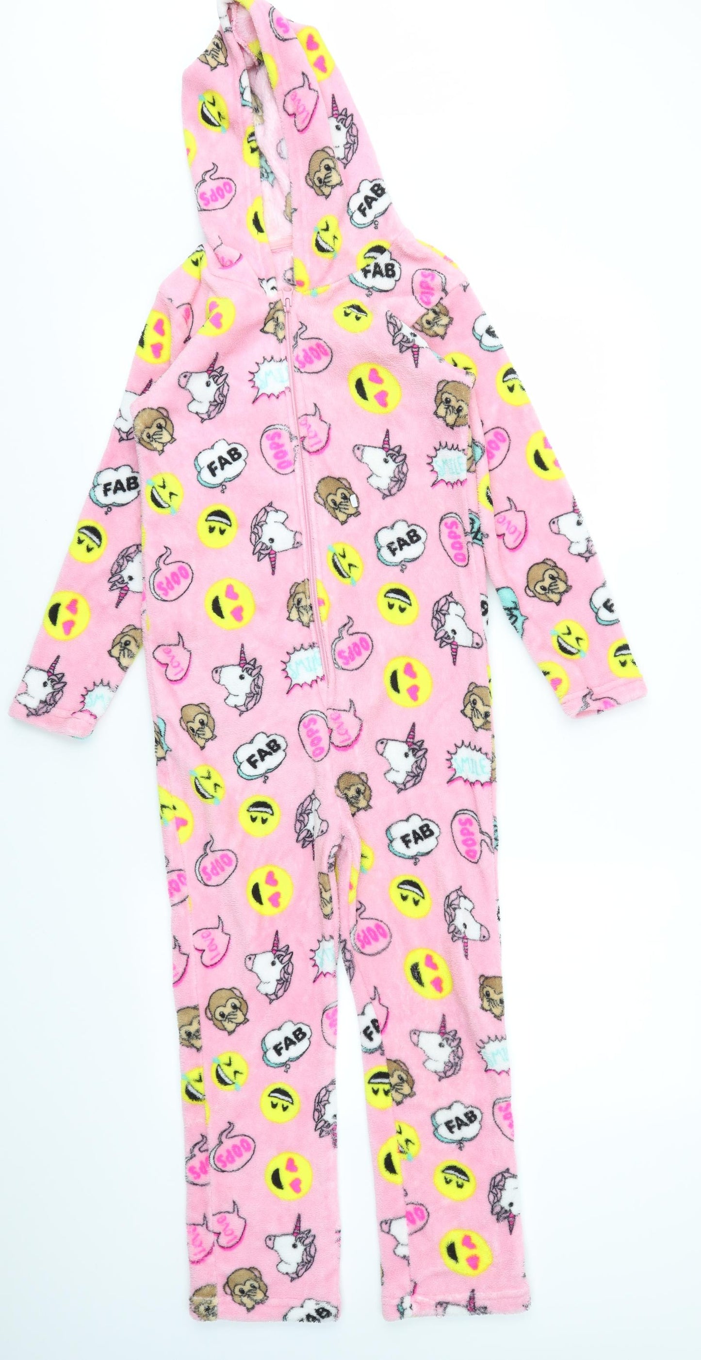 Preworn Girls Multicoloured Geometric  Cami Bodysuit Size 9-10 Years