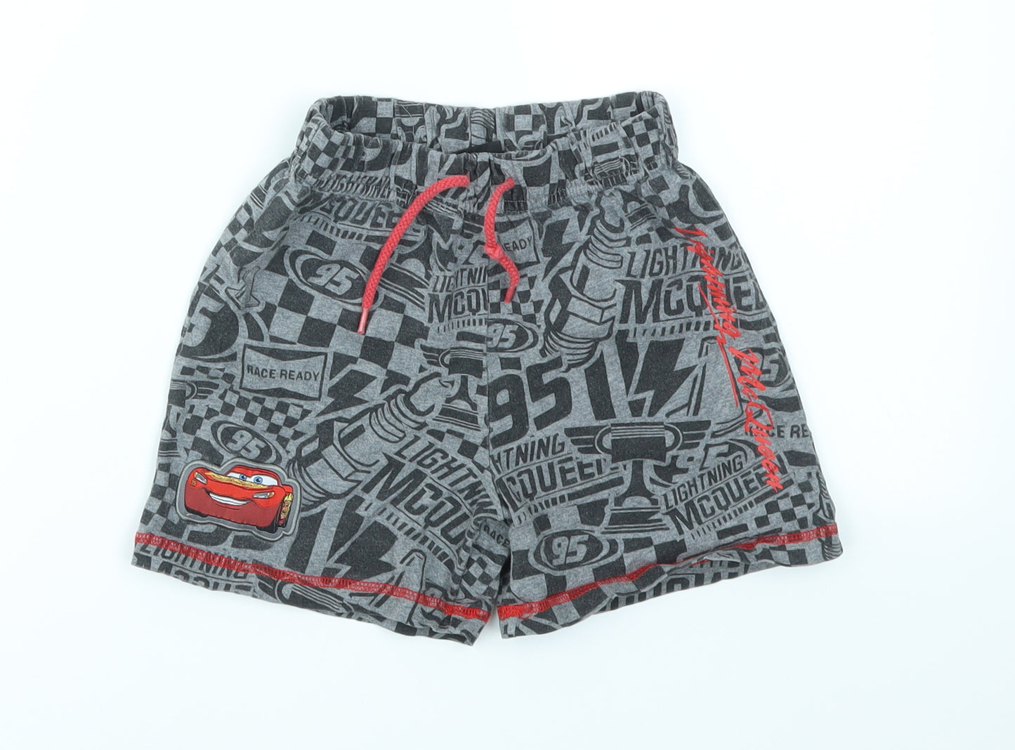 TU Boys Grey Geometric  Chino Shorts Size 5-6 Years