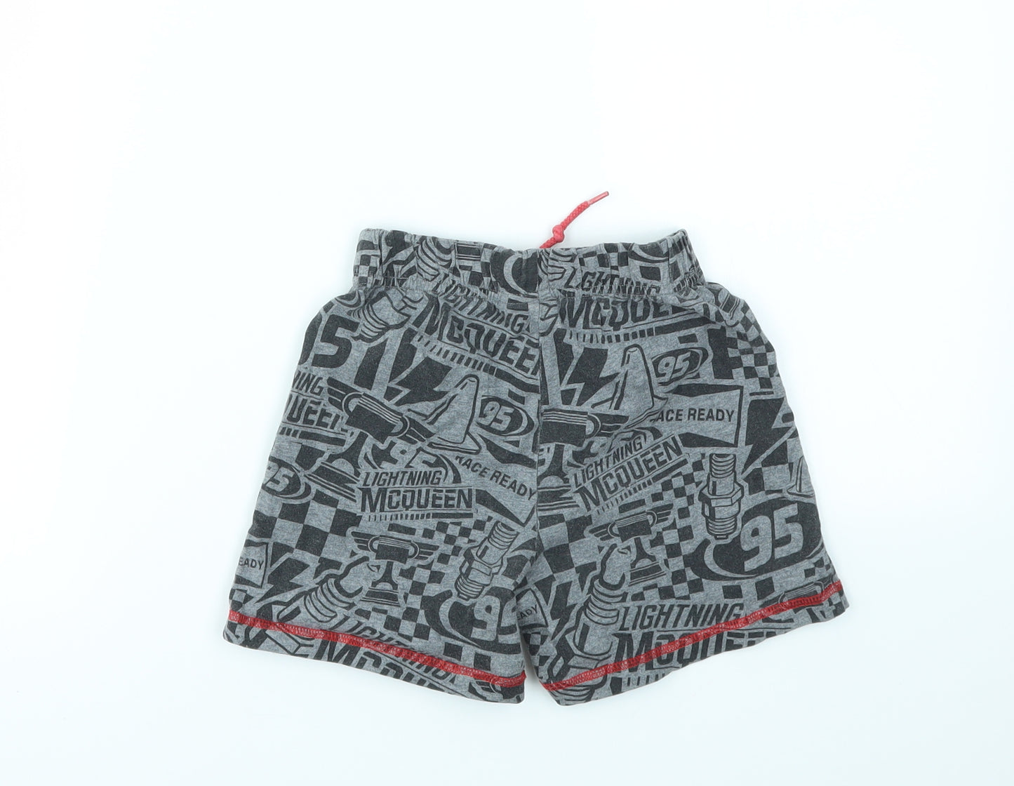 TU Boys Grey Geometric  Chino Shorts Size 5-6 Years