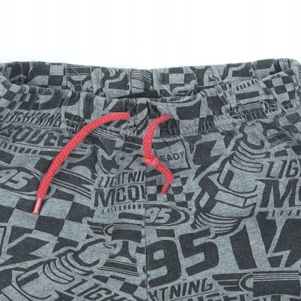TU Boys Grey Geometric  Chino Shorts Size 5-6 Years
