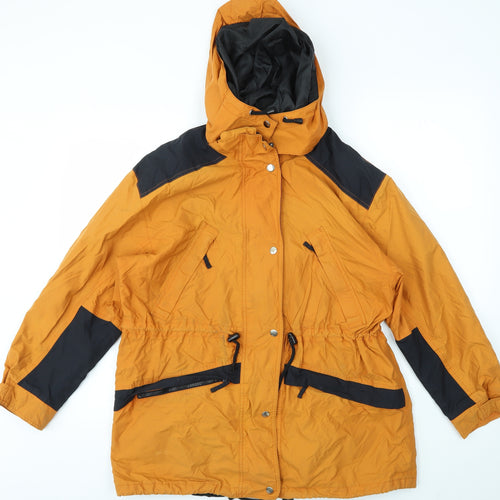M&S Womens Orange   Jacket Coat Size 12