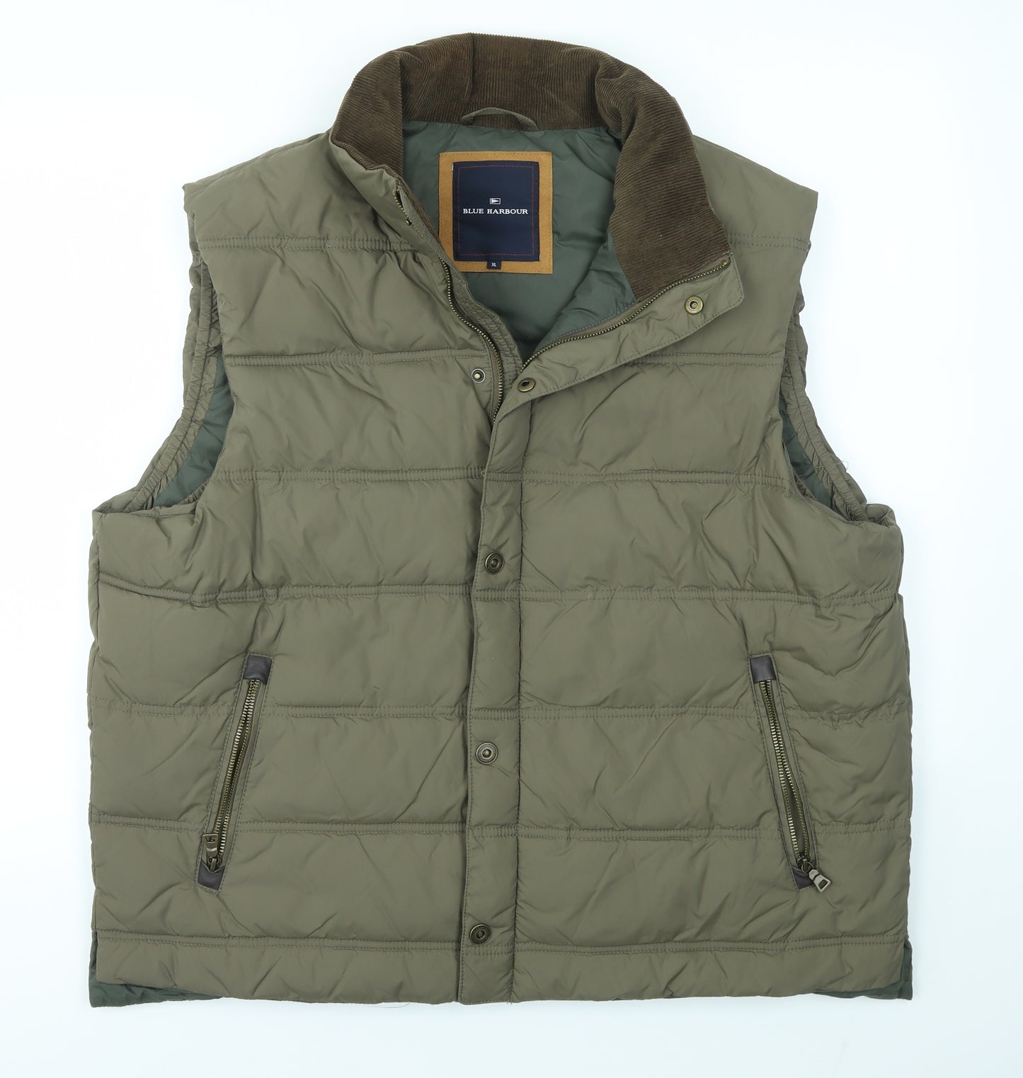Blue Harbour Mens Green   Gilet Coat Size XL