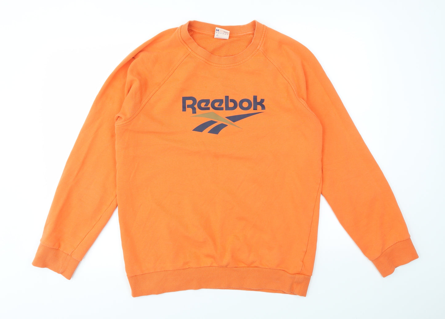 Reebok Mens Orange   Pullover Sweatshirt Size M