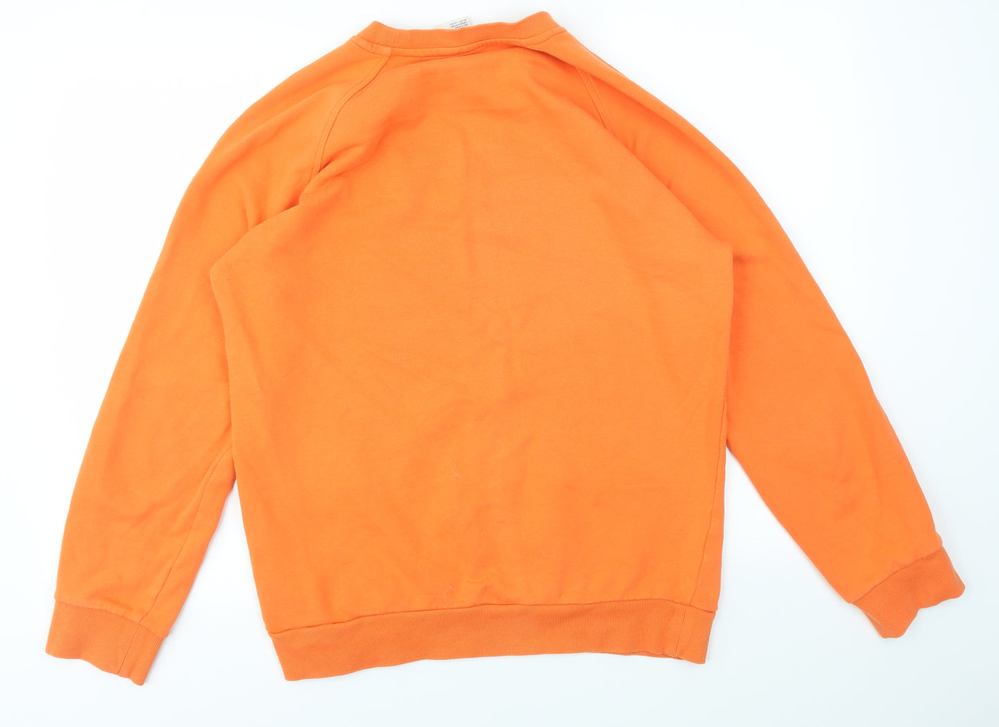 Reebok Mens Orange   Pullover Sweatshirt Size M