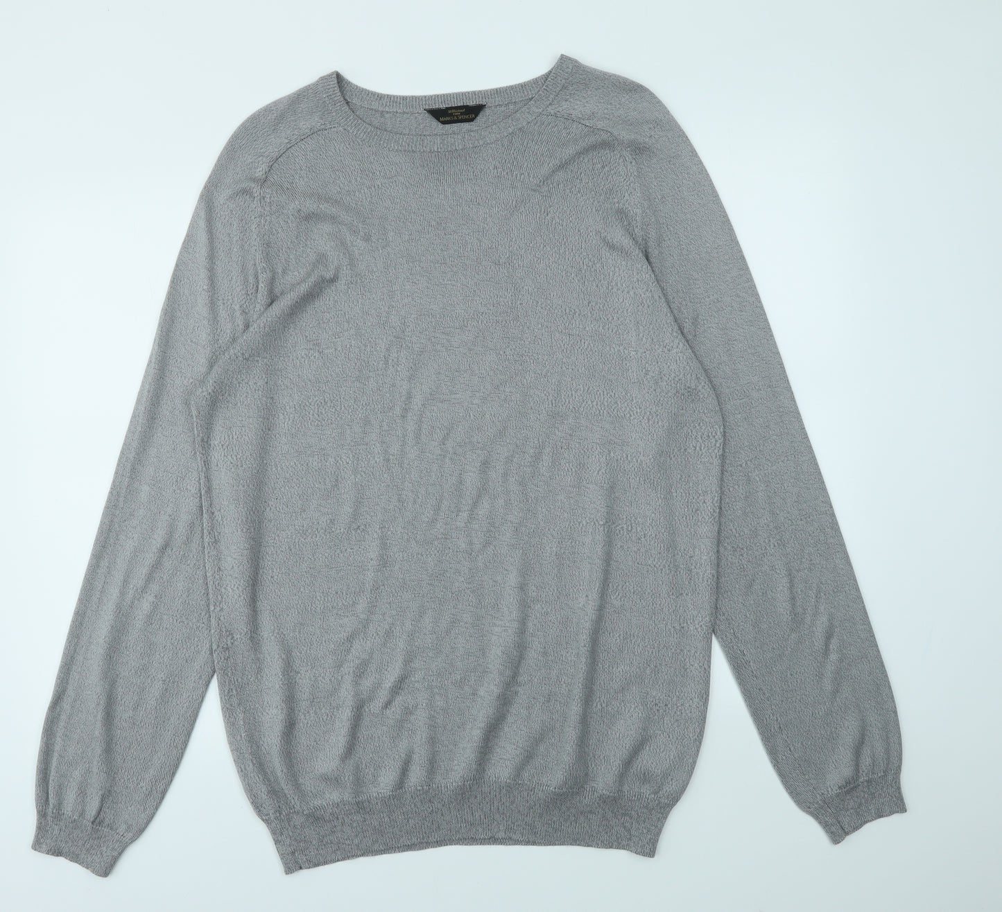 M&S Mens Grey   Pullover Sweatshirt Size XL