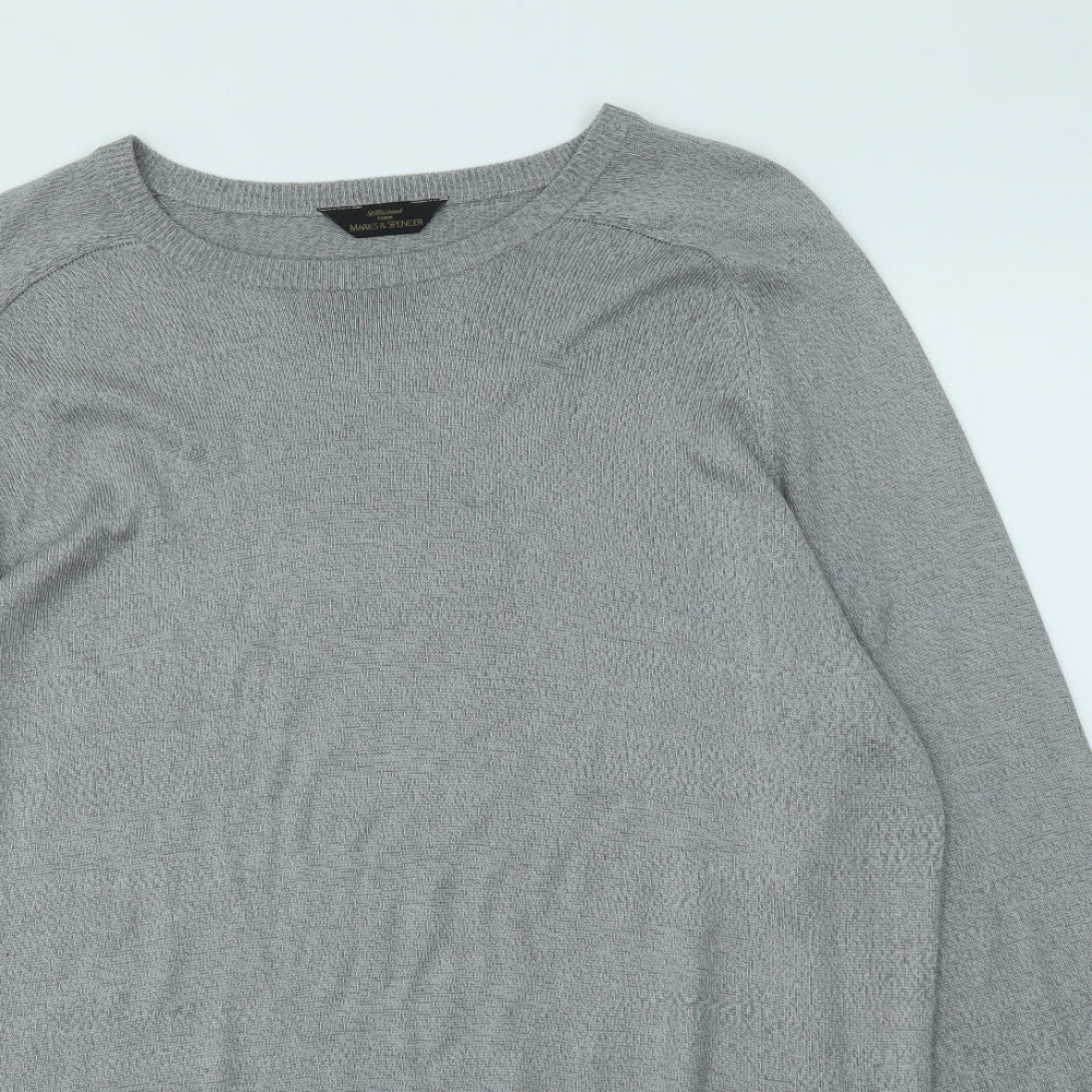 M&S Mens Grey   Pullover Sweatshirt Size XL