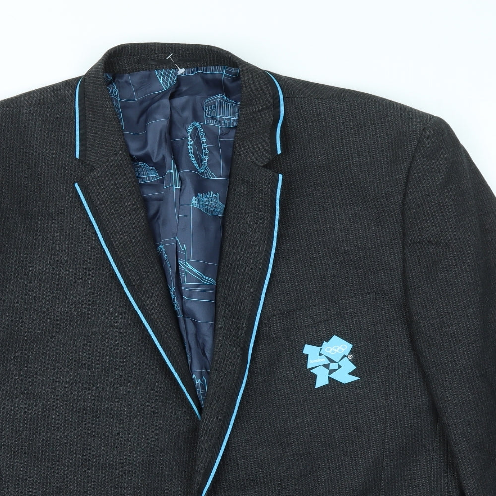NEXT Mens Grey   Jacket Blazer Size 50  - Olympics 2012