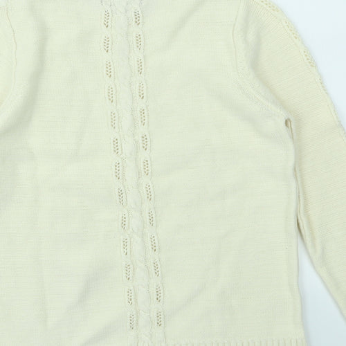 Mango Womens Ivory   Pullover Jumper Size M