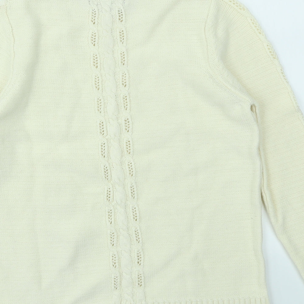 Mango Womens Ivory   Pullover Jumper Size M
