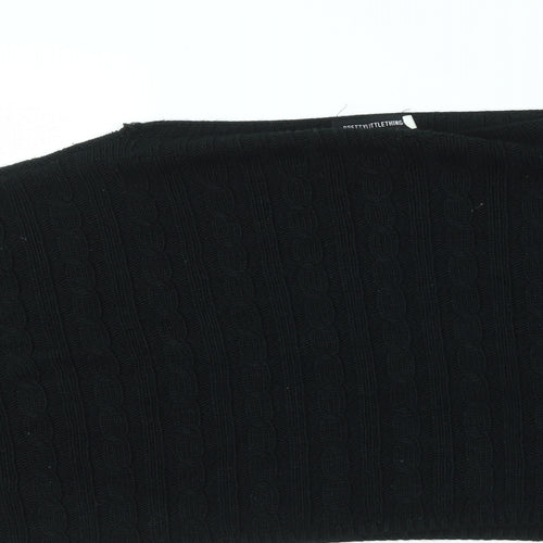 pretty little  Thing Womens Black   Pullover Jumper Size S