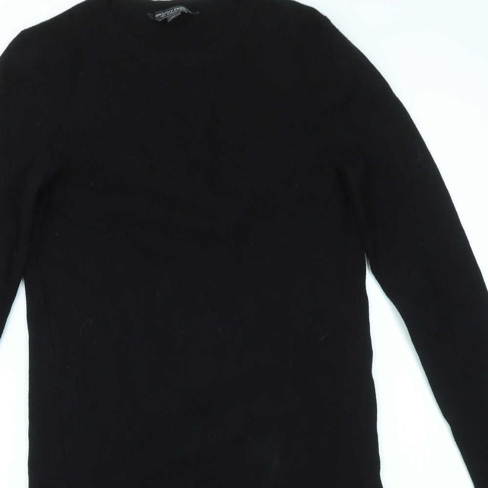 Dorothy Perkins Womens Black Houndstooth  Fit & Flare  Size 12