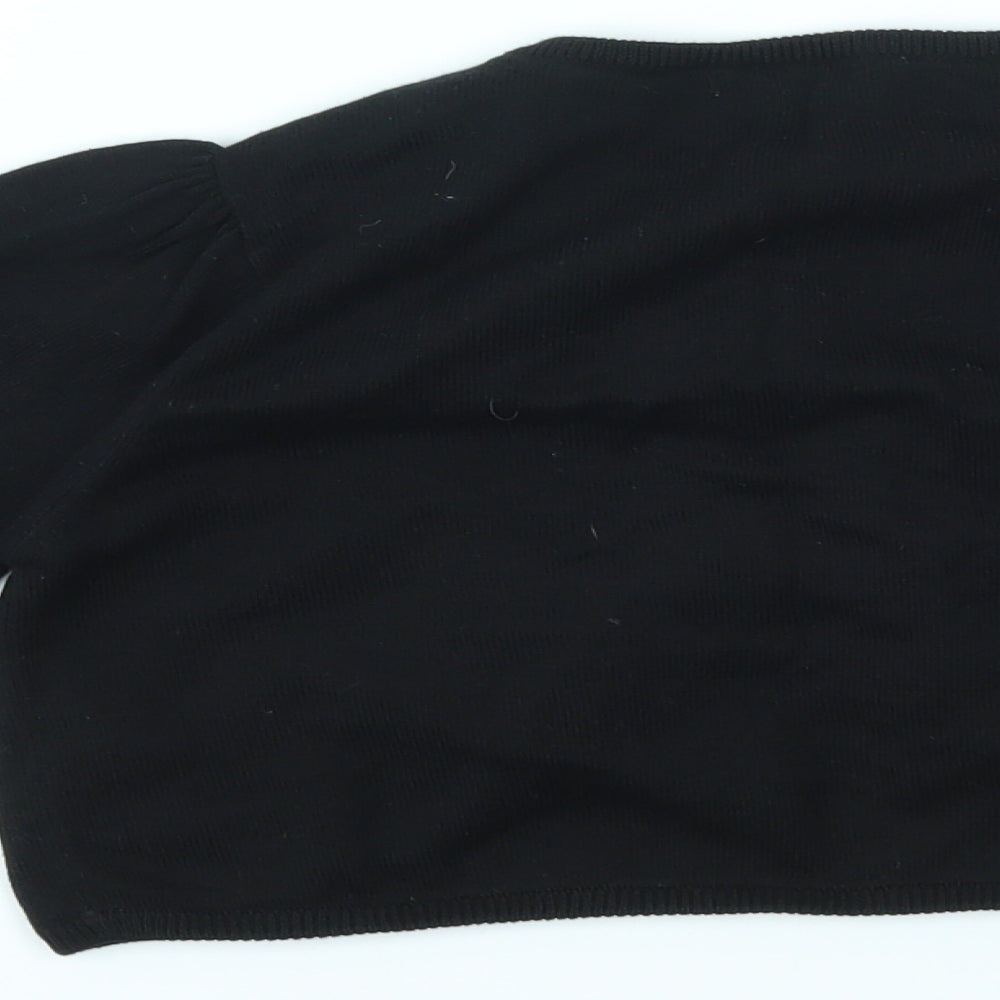 Debenhams Girls Black   Cardigan Jumper Size 11-12 Years