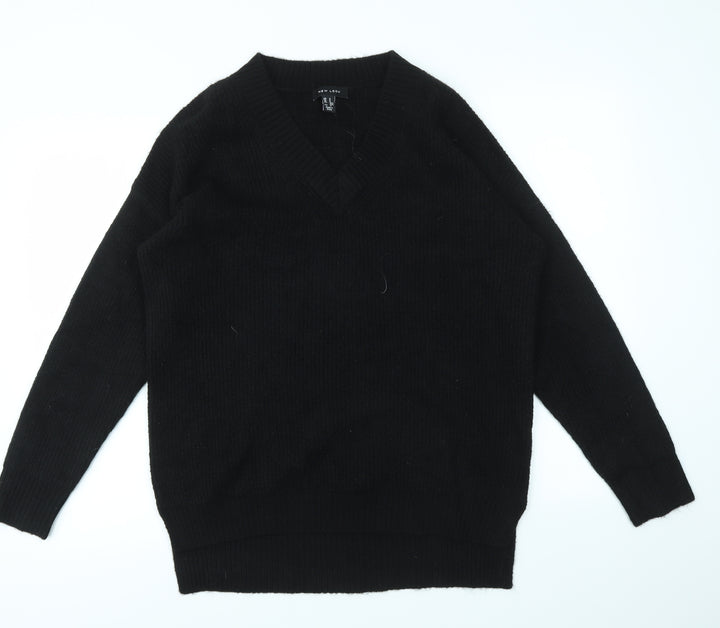 New Look Womens Black Pullover Jumper Size S
