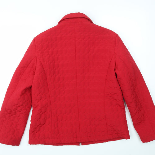 YBC Womens Red   Jacket Coat Size M