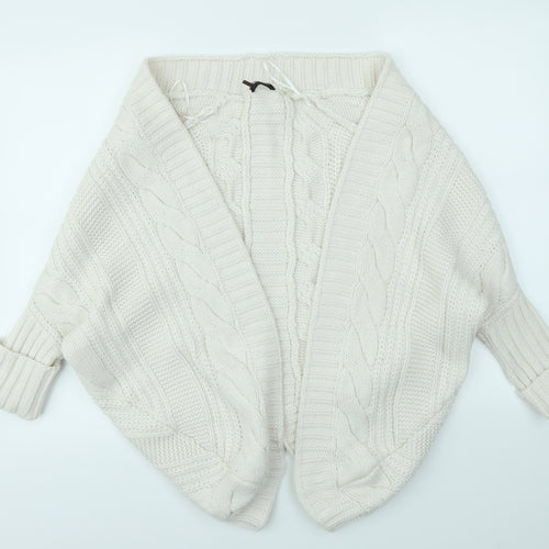 Preworn Womens White   Cardigan Jumper Size S