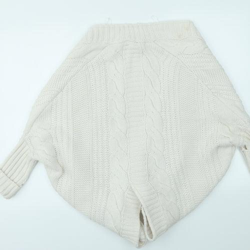 Preworn Womens White   Cardigan Jumper Size S