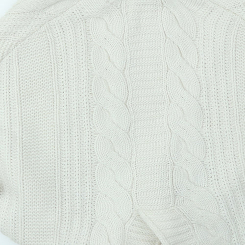 Preworn Womens White   Cardigan Jumper Size S