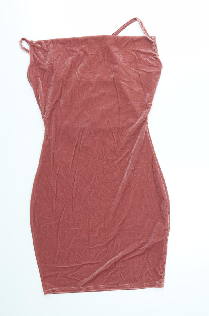 Missguided Womens Pink Fit & Flare Size 10