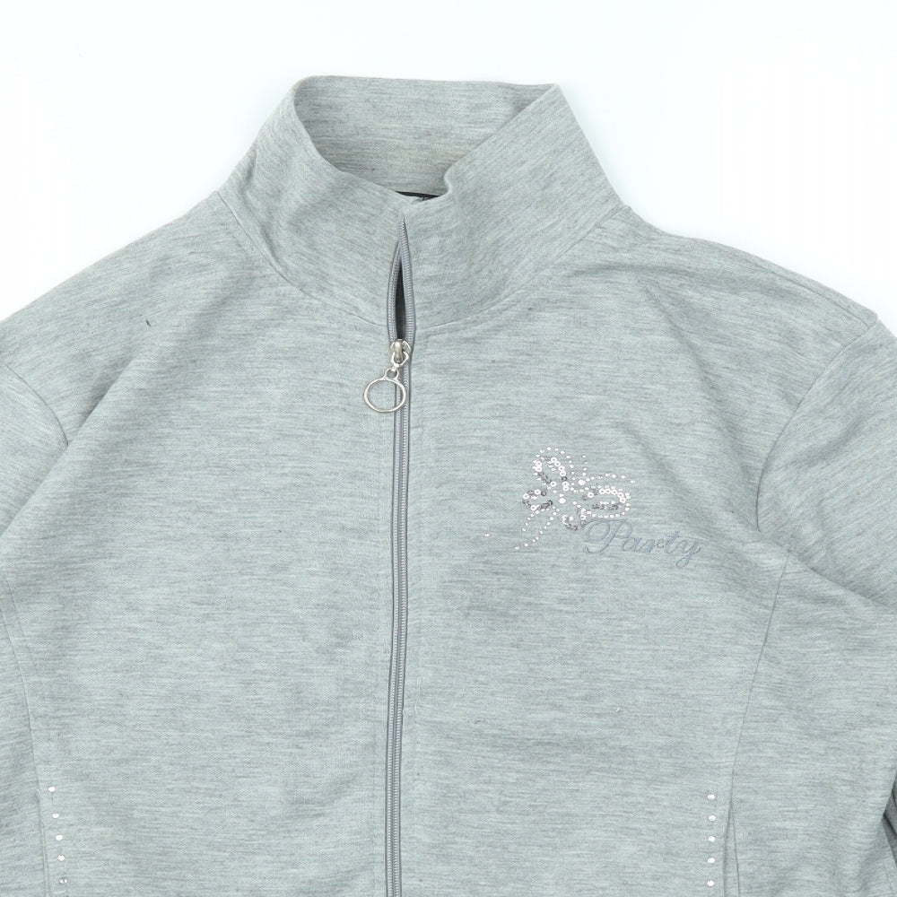Smart Womens Grey   Full Zip Jumper Size M