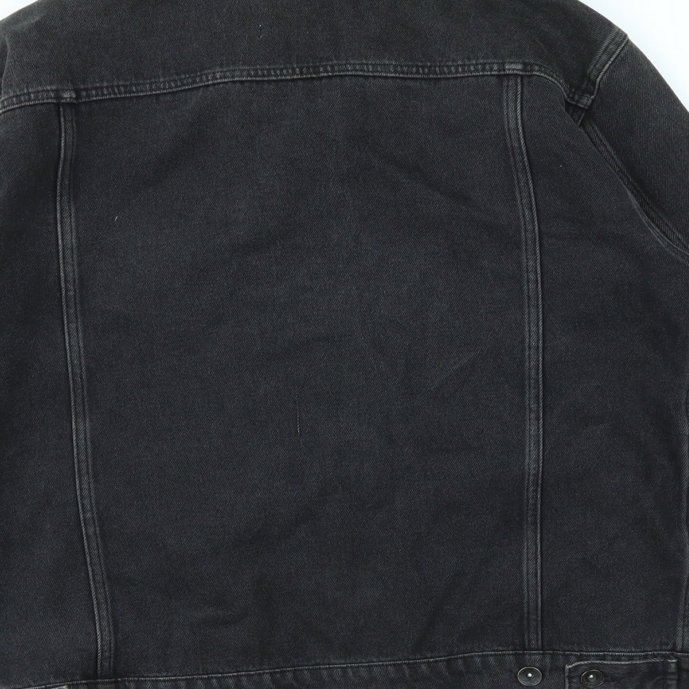 Topshop Mens Black   Jacket  Size L