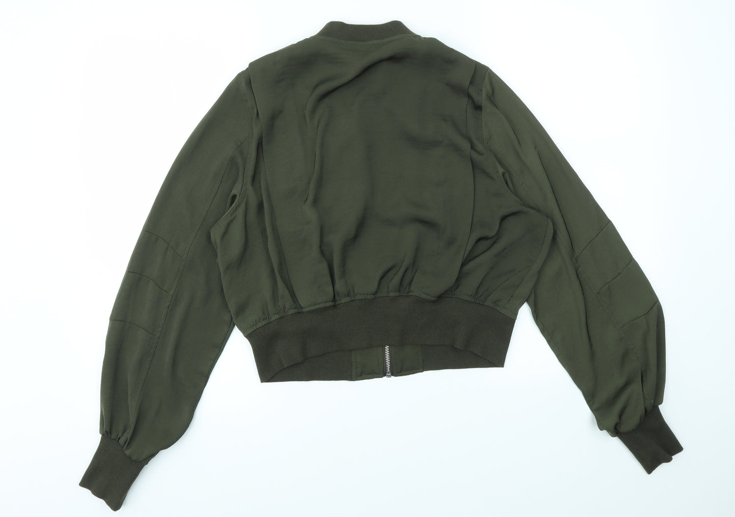 H&M Womens Green   Jacket Coatigan Size 8