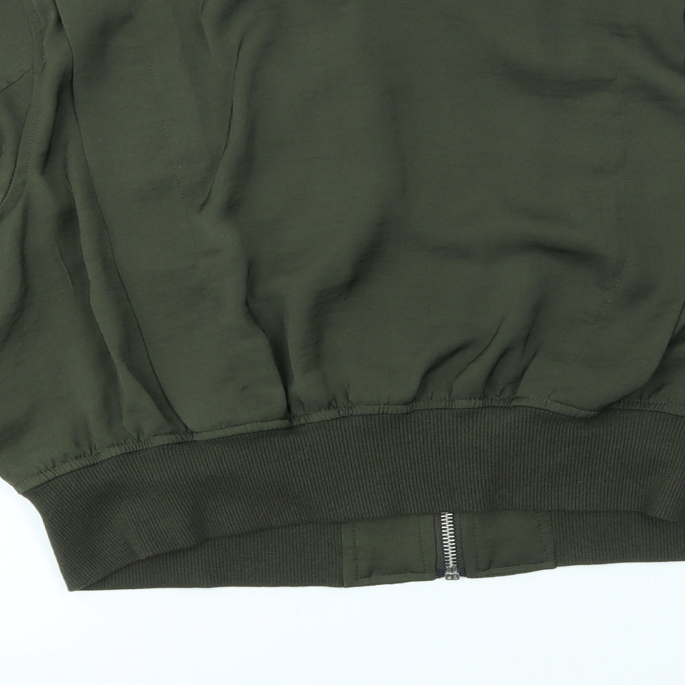 H&M Womens Green   Jacket Coatigan Size 8