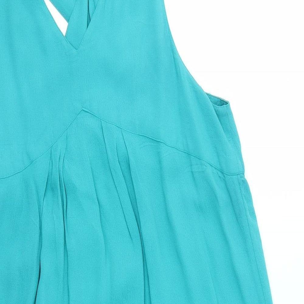 Monsoon Womens Blue   Fit & Flare  Size 14