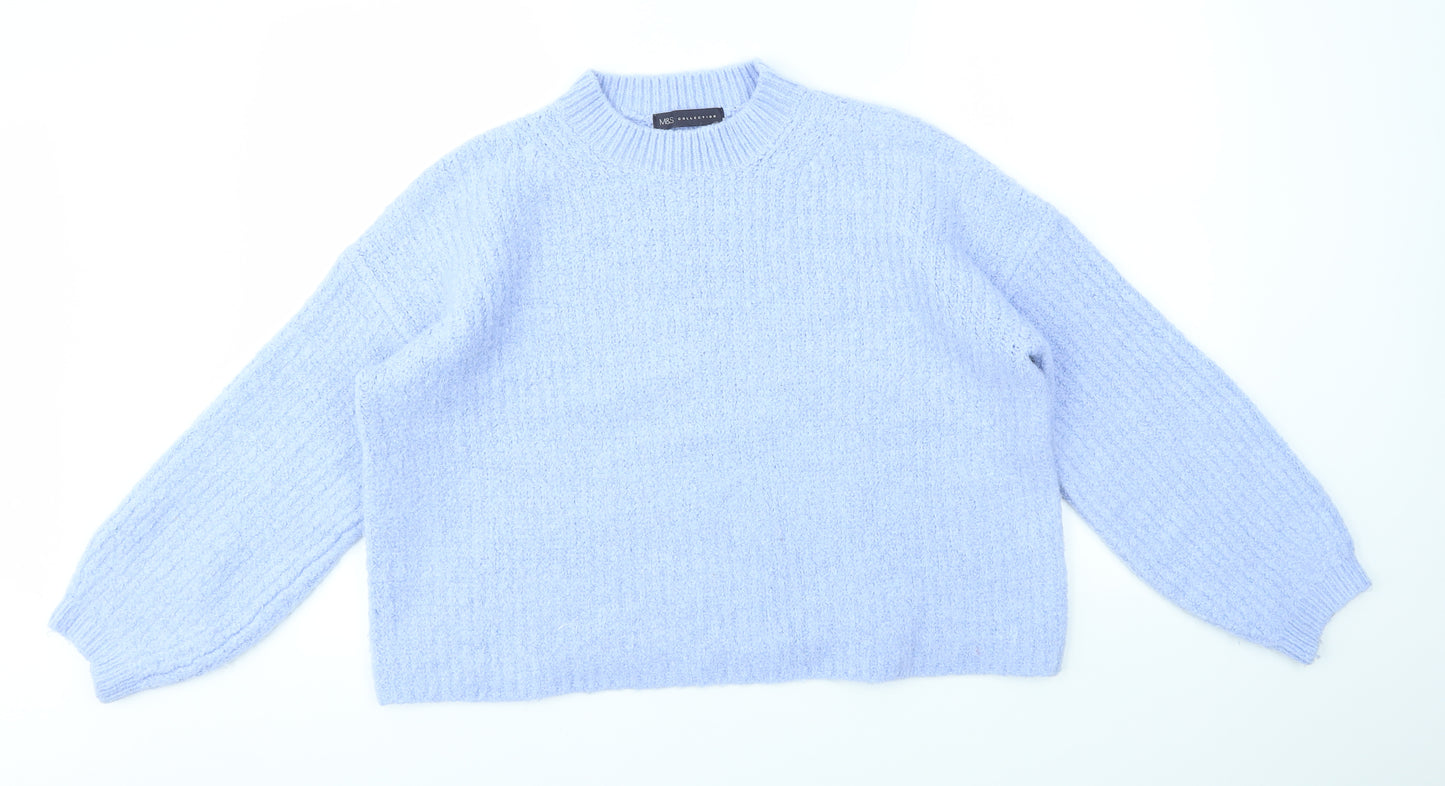 M&S Womens Blue   Pullover Jumper Size M