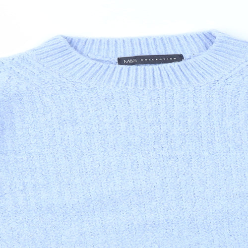 M&S Womens Blue   Pullover Jumper Size M