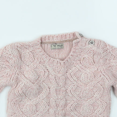 NEXT Girls Pink   Pullover Jumper Size 3-4 Years