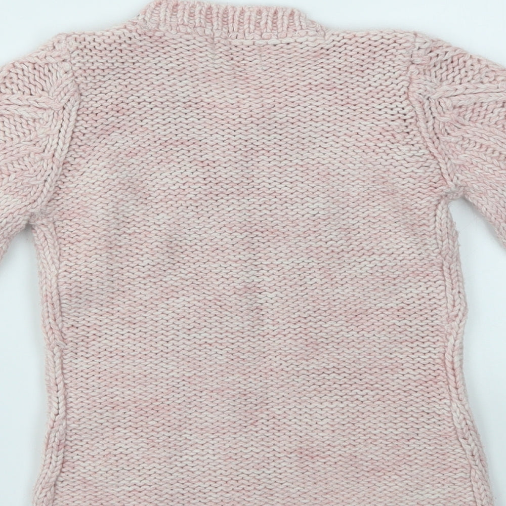 NEXT Girls Pink   Pullover Jumper Size 3-4 Years