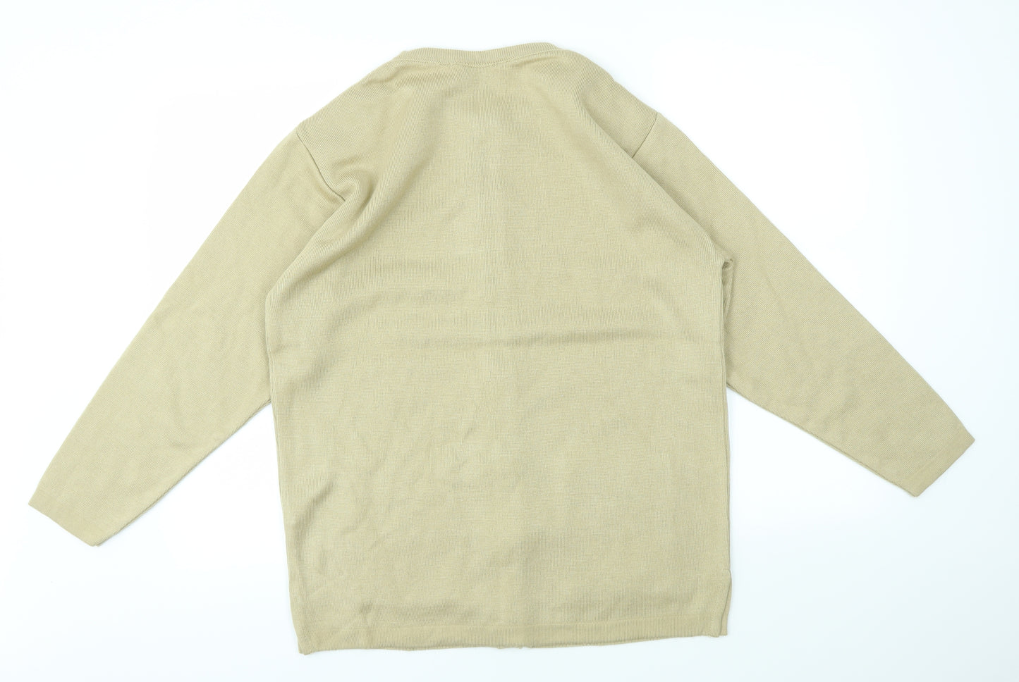 LEXY Womens Beige   Cardigan Jumper Size L