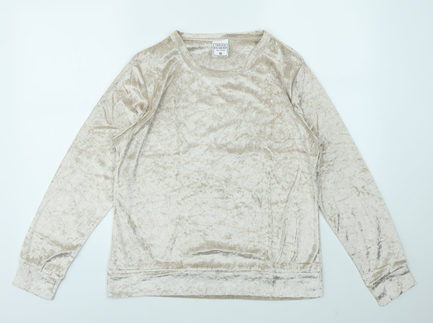 Forever Dreaming Womens Gold   Pullover Jumper Size M