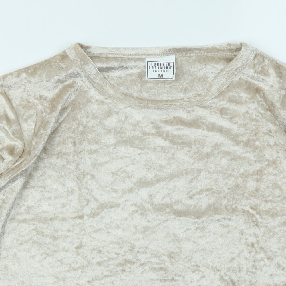 Forever Dreaming Womens Gold   Pullover Jumper Size M