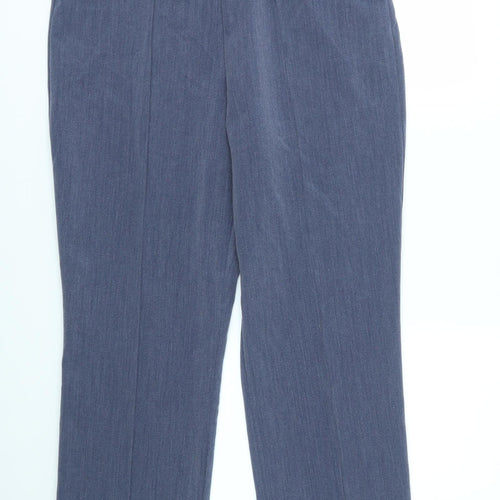 Classic Womens Blue   Trousers  Size 14 L27 in - stretch waistband