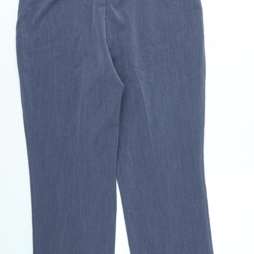 Classic Womens Blue   Trousers  Size 14 L27 in - stretch waistband