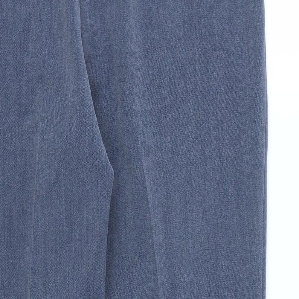 Classic Womens Blue   Trousers  Size 14 L27 in - stretch waistband