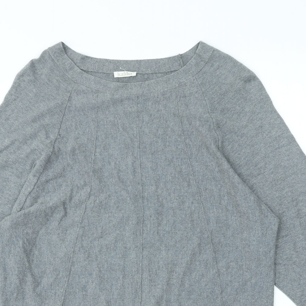 Kaliko Womens Grey   Fit & Flare  Size M