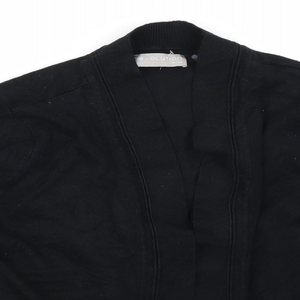 Evolution Womens Black   Cape Jumper Size S