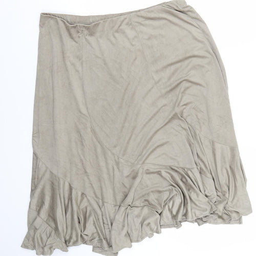 Damart Womens Beige   Trumpet Skirt Size 22