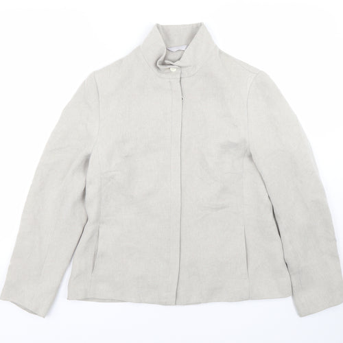 Preworn Womens Beige   Jacket Coat Size 14
