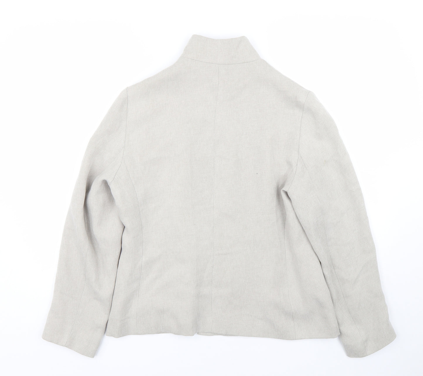 Preworn Womens Beige   Jacket Coat Size 14