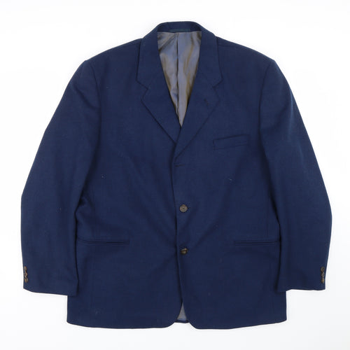 Buttons Mens Blue   Jacket Suit Size 44