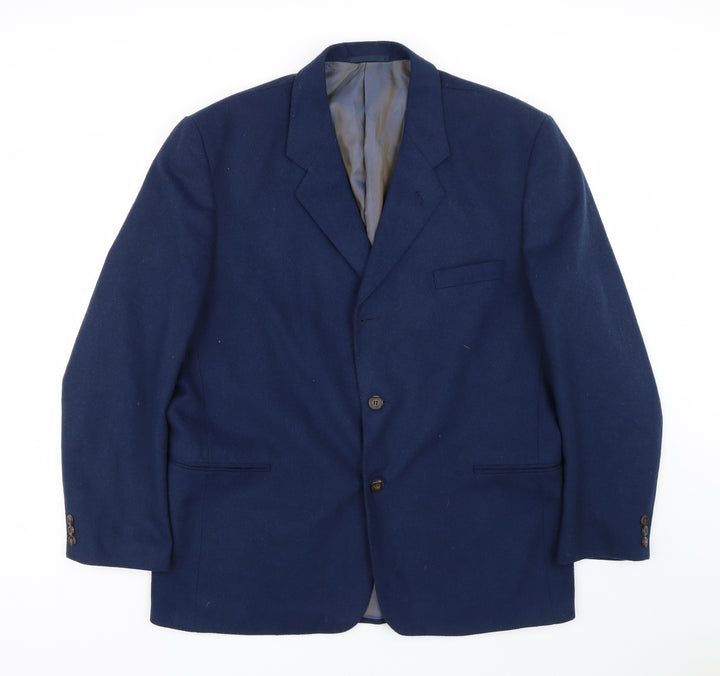 Buttons Mens Blue   Jacket Suit Size 44